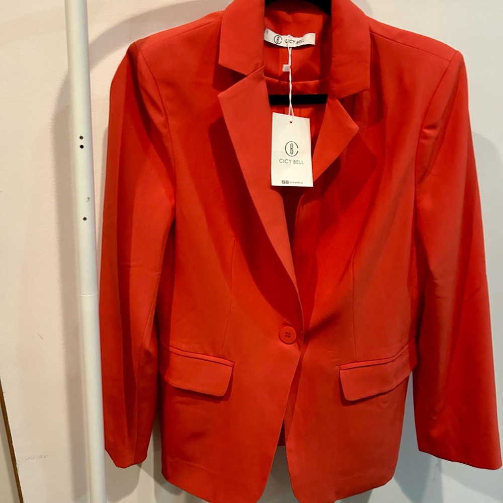 CC Bell Women's Vibrant Red Suit Jacket
